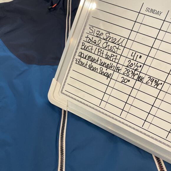 TRIBORD Decathlon Sailing 100 Hooded Rain Jacket Blue Sz S Waterproof Outdoors - Picture 13 of 15